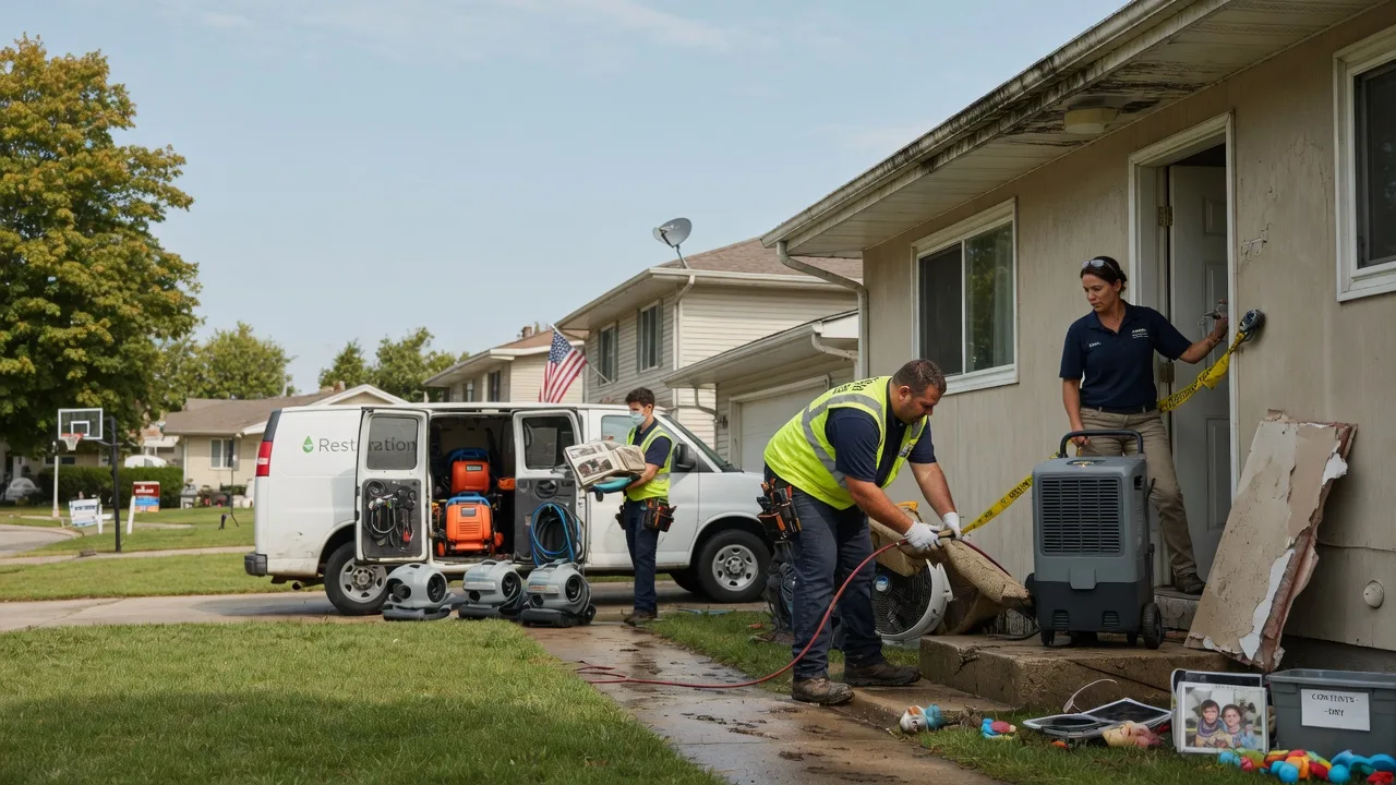 Water Damage Restoration in Williamsville, IL near me